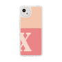 Slim Protection Case［ Original - initial two tone - X pink ］