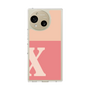 Slim Protection Case［ Original - initial two tone - X pink ］
