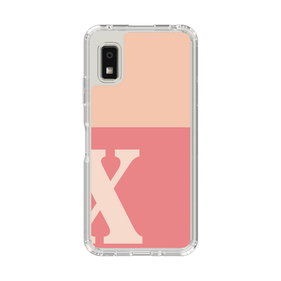 Slim Protection Case［ Original - initial two tone - X pink ］