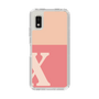 Slim Protection Case［ Original - initial two tone - X pink ］