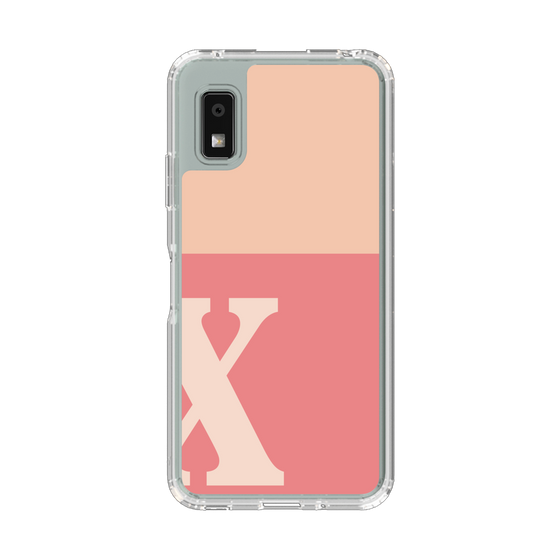 Slim Protection Case［ Original - initial two tone - X pink ］