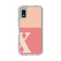 Slim Protection Case［ Original - initial two tone - X pink ］