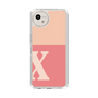 Slim Protection Case［ Original - initial two tone - X pink ］