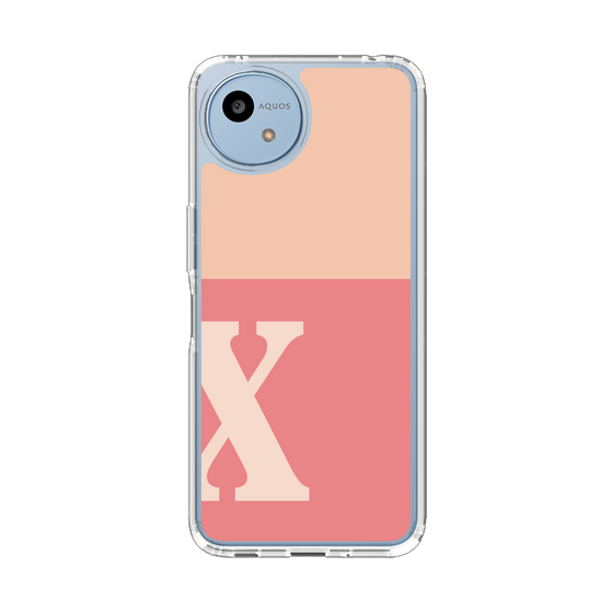 Slim Protection Case［ Original - initial two tone - X pink ］