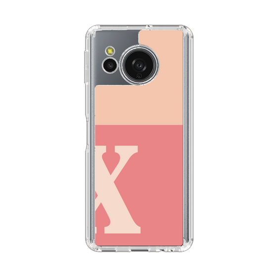 Slim Protection Case［ Original - initial two tone - X pink ］