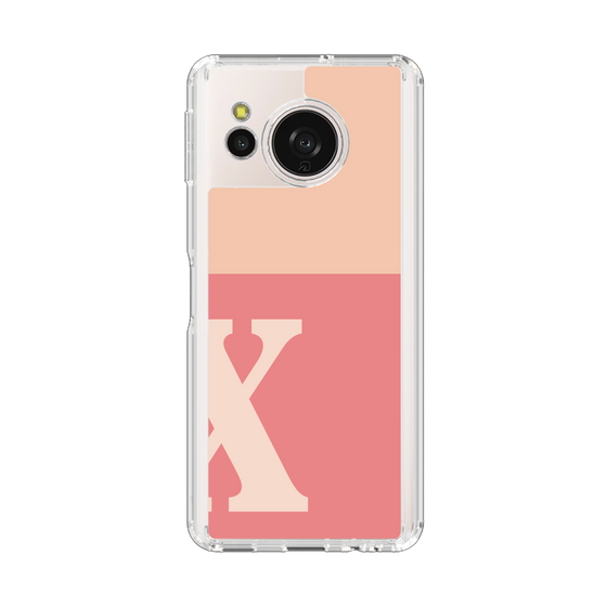 Slim Protection Case［ Original - initial two tone - X pink ］