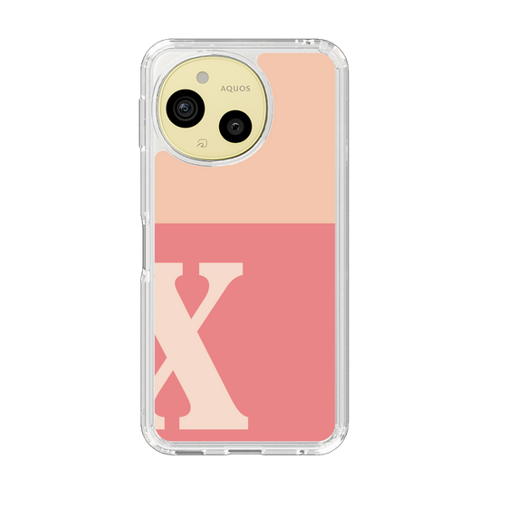 Slim Protection Case［ Original - initial two tone - X pink ］