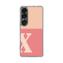 Slim Protection Case［ Original - initial two tone - X pink ］