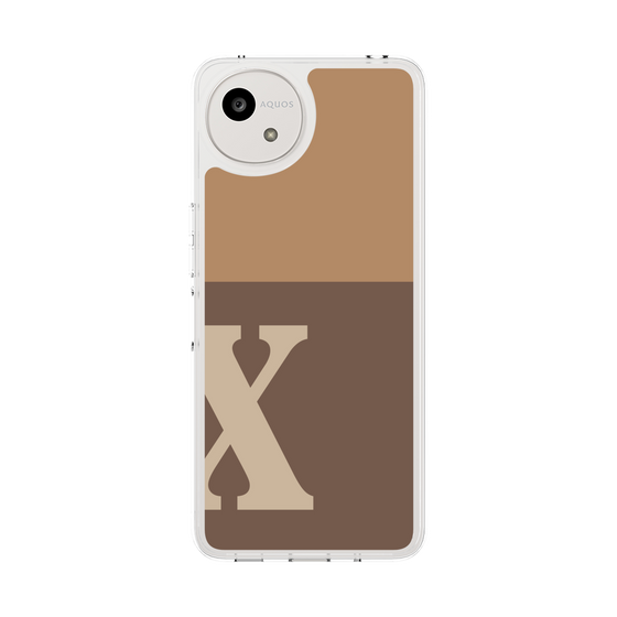 Slim Protection Case［ Original - initial two tone - X brown ］