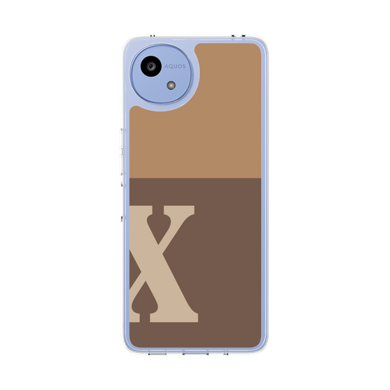 Slim Protection Case［ Original - initial two tone - X brown ］
