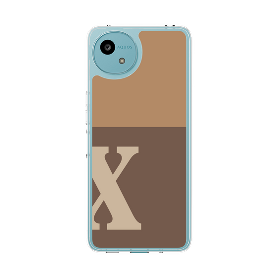 Slim Protection Case［ Original - initial two tone - X brown ］