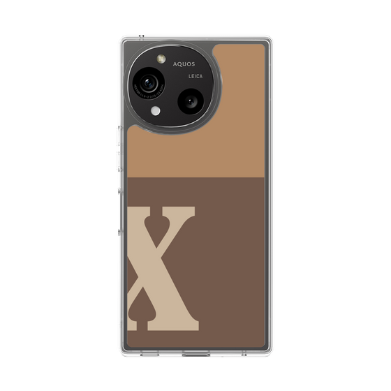 Slim Protection Case［ Original - initial two tone - X brown ］