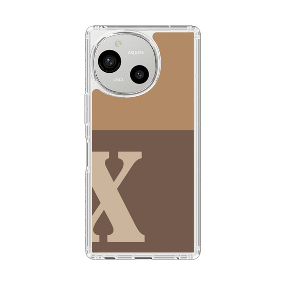 Slim Protection Case［ Original - initial two tone - X brown ］