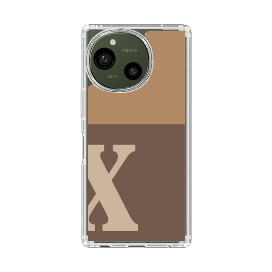 Slim Protection Case［ Original - initial two tone - X brown ］