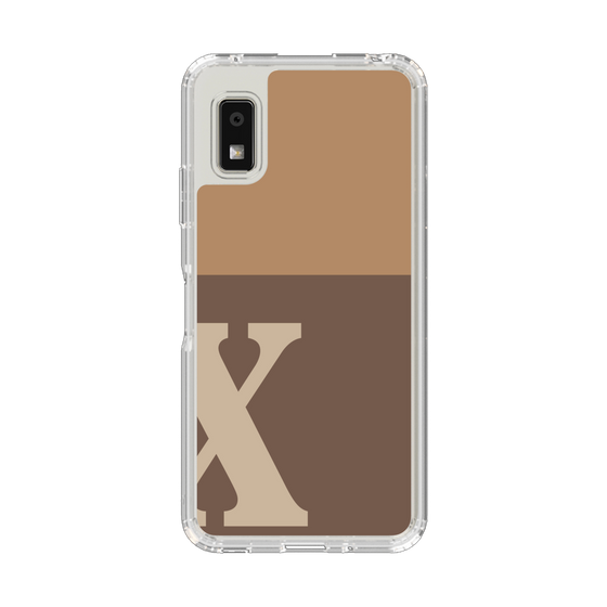 Slim Protection Case［ Original - initial two tone - X brown ］