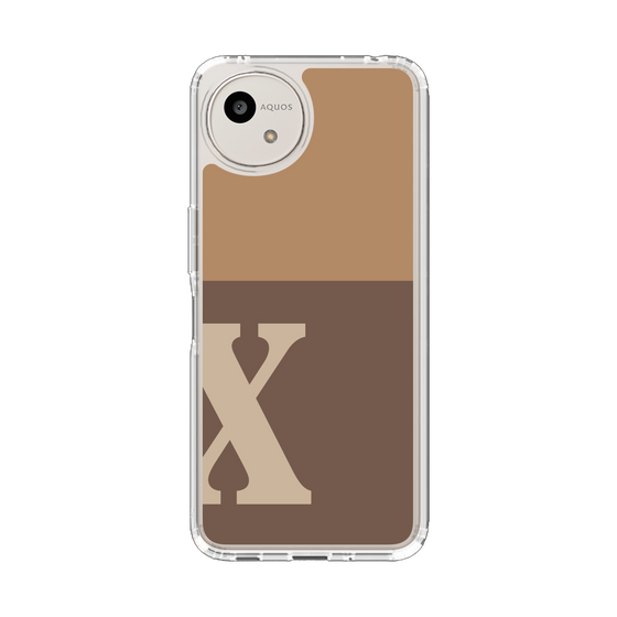 Slim Protection Case［ Original - initial two tone - X brown ］