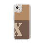 Slim Protection Case［ Original - initial two tone - X brown ］