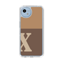 Slim Protection Case［ Original - initial two tone - X brown ］