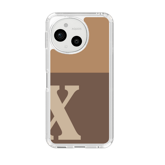Slim Protection Case［ Original - initial two tone - X brown ］