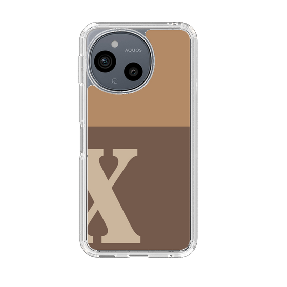 Slim Protection Case［ Original - initial two tone - X brown ］