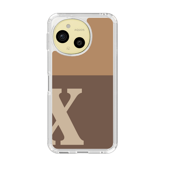 Slim Protection Case［ Original - initial two tone - X brown ］