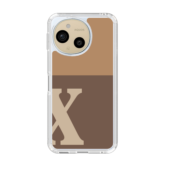 Slim Protection Case［ Original - initial two tone - X brown ］