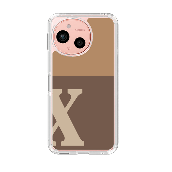 Slim Protection Case［ Original - initial two tone - X brown ］