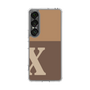 Slim Protection Case［ Original - initial two tone - X brown ］