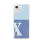 Slim Protection Case［ Original - initial two tone - X blue ］