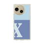 Slim Protection Case［ Original - initial two tone - X blue ］