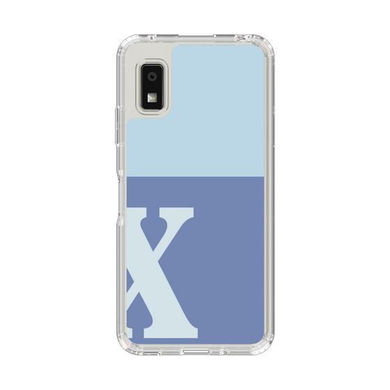 Slim Protection Case［ Original - initial two tone - X blue ］