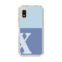 Slim Protection Case［ Original - initial two tone - X blue ］