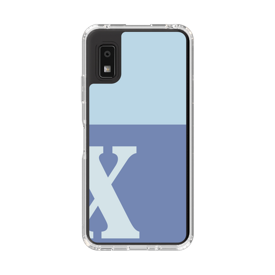 Slim Protection Case［ Original - initial two tone - X blue ］