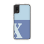 Slim Protection Case［ Original - initial two tone - X blue ］
