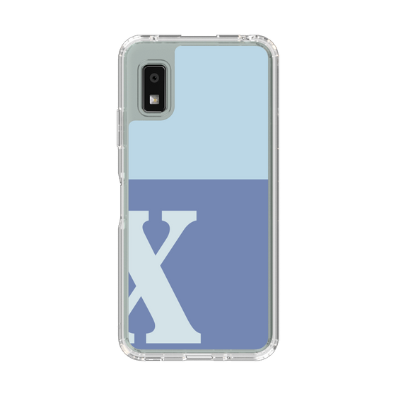 Slim Protection Case［ Original - initial two tone - X blue ］