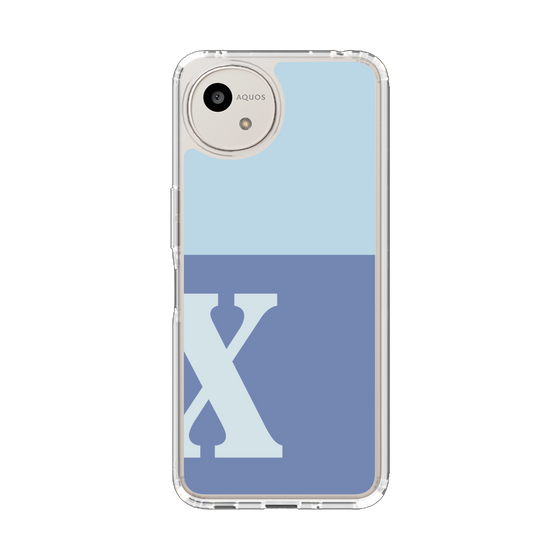 Slim Protection Case［ Original - initial two tone - X blue ］