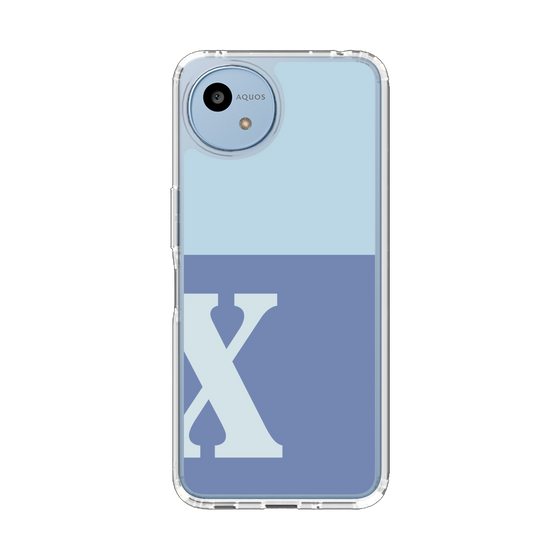Slim Protection Case［ Original - initial two tone - X blue ］