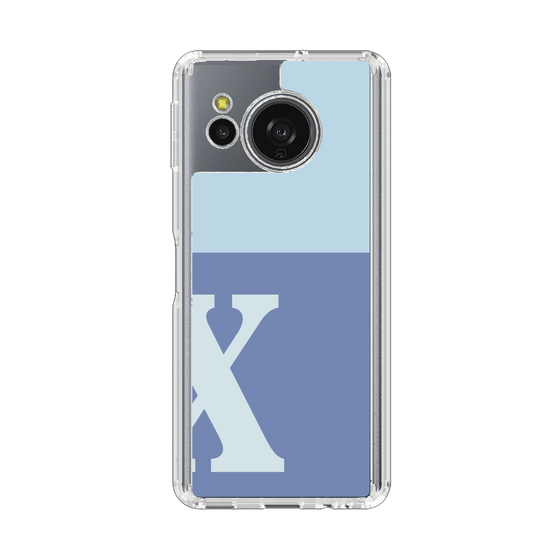 Slim Protection Case［ Original - initial two tone - X blue ］
