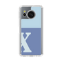 Slim Protection Case［ Original - initial two tone - X blue ］