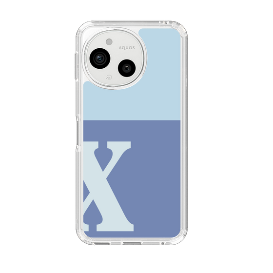 Slim Protection Case［ Original - initial two tone - X blue ］