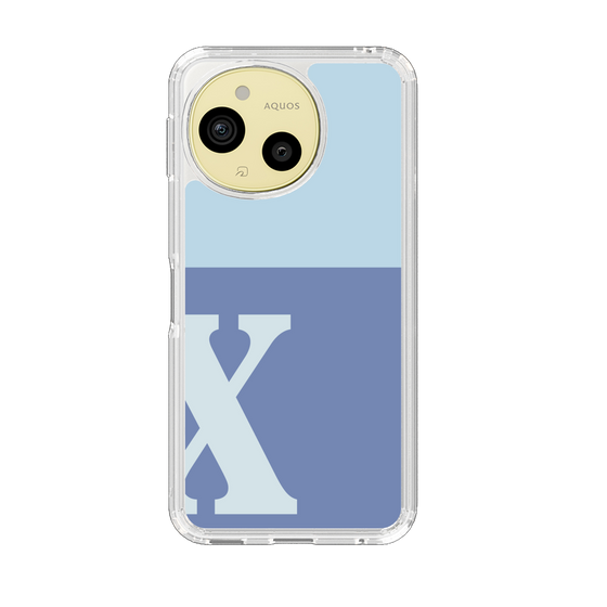 Slim Protection Case［ Original - initial two tone - X blue ］