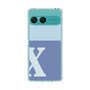 Slim Protection Case［ Original - initial two tone - X blue ］