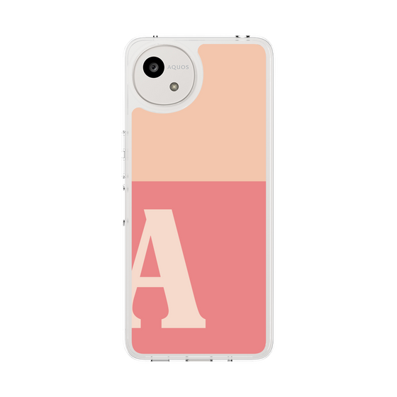 Slim Protection Case［ Original - initial two tone - A pink ］