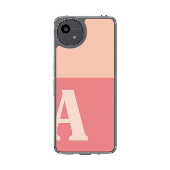Slim Protection Case［ Original - initial two tone - A pink ］