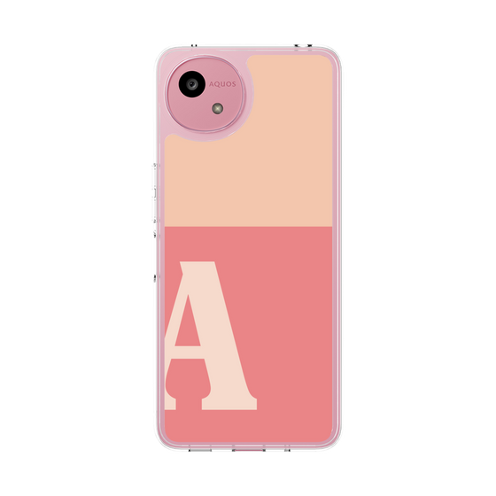 Slim Protection Case［ Original - initial two tone - A pink ］