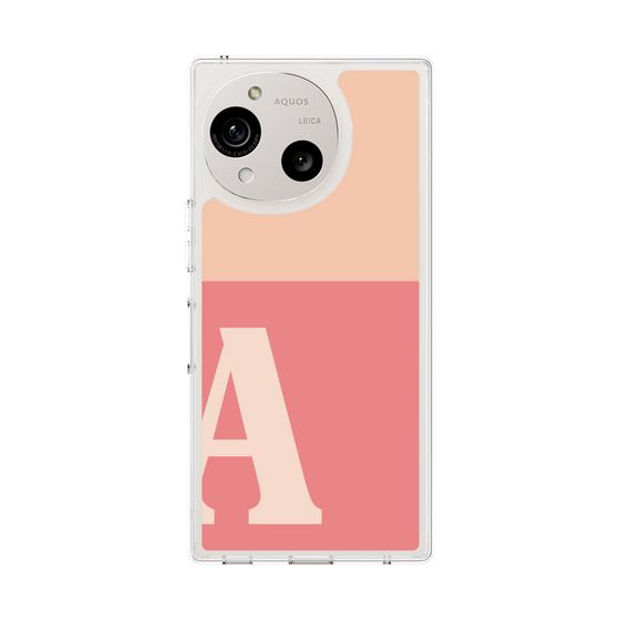 Slim Protection Case［ Original - initial two tone - A pink ］