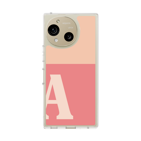 Slim Protection Case［ Original - initial two tone - A pink ］