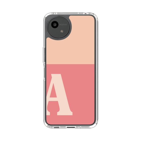 Slim Protection Case［ Original - initial two tone - A pink ］