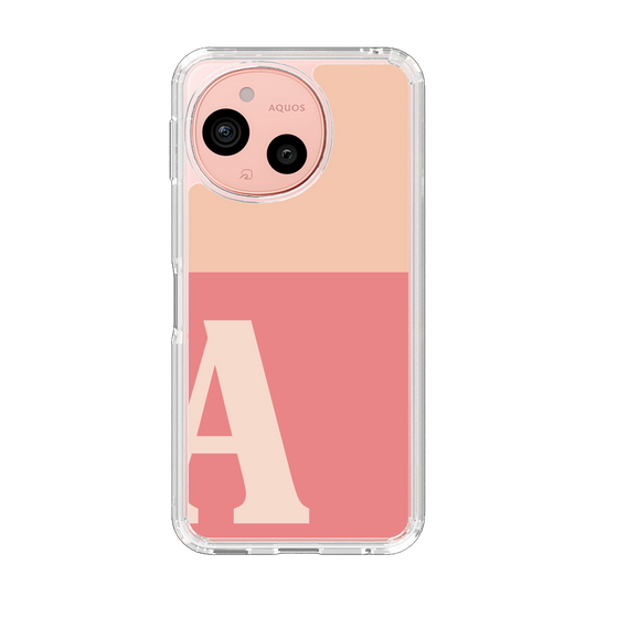 Slim Protection Case［ Original - initial two tone - A pink ］