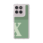 Slim Protection Case［ Original - initial two tone - X green ］